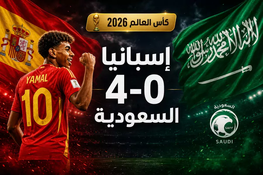 إسبانيا تُعاقب السعودية بأربعة أهداف نظيفة: ياامال يفتح عهده التهديفي في كأس العالم 2026